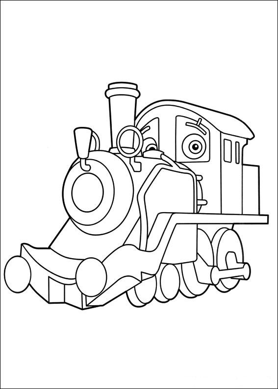 Plansa de colorat cu Tren 25 18
